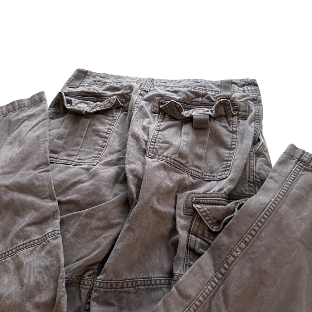 Old Navy Brown Cargo Pants Men’s Size 28x30 Baggy Utility Y2K Multi Pocket